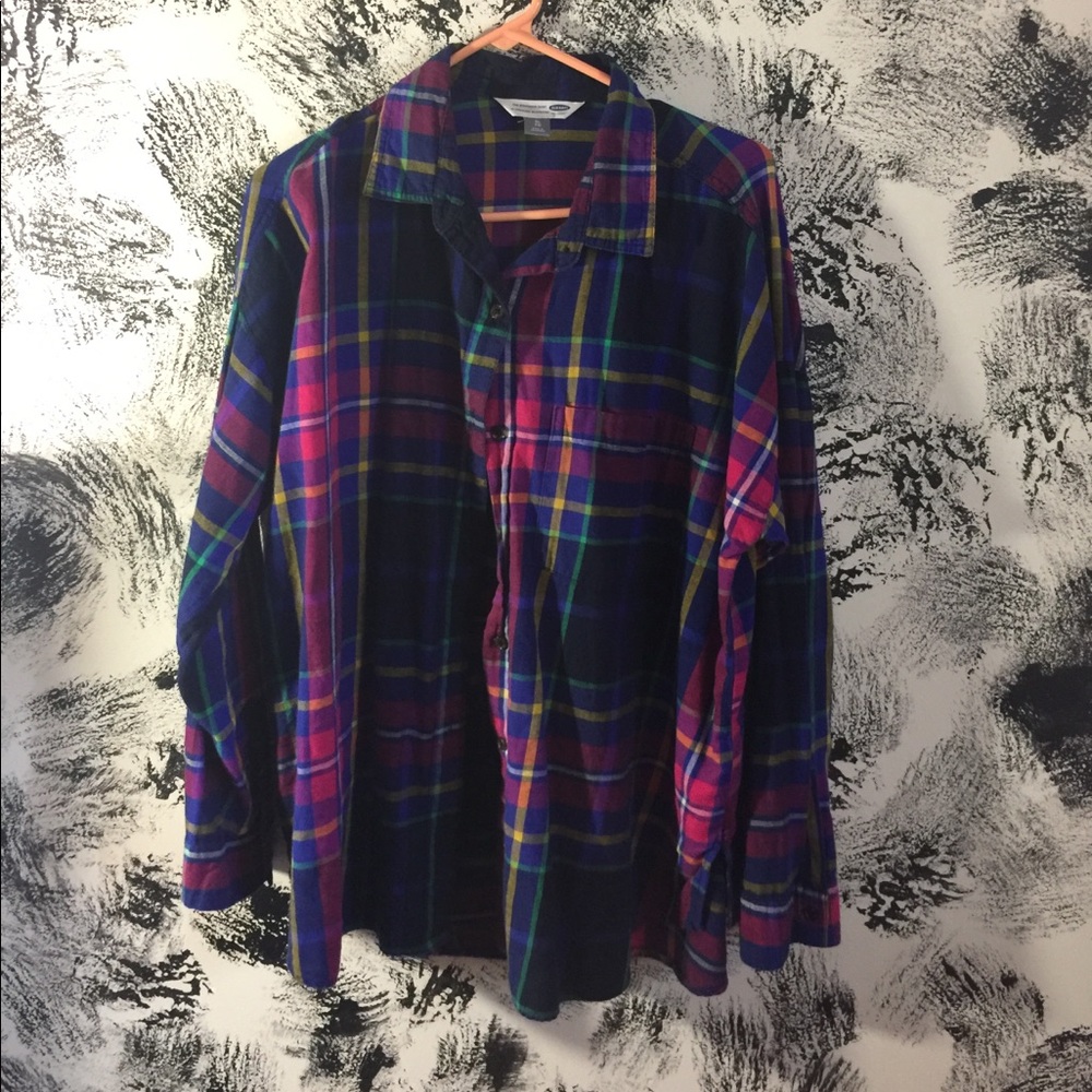 colorful flanel shirt